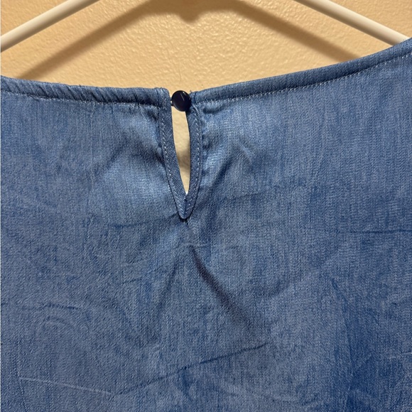 Select + Trend Denim Ruffle Top - Picture 5 of 5